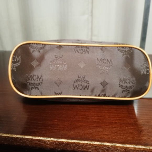 MCM Small Brown Nylon Tote - Picture 4 of 8